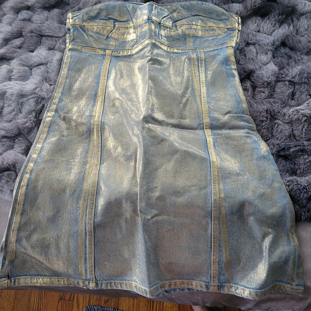 ASOS Gold and Silver Mini Dress